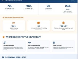Thông tin tuyển sinh lớp 10 THPT Võ Nguyên Giáp